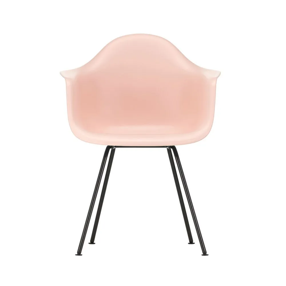 Vitra Eames DAX Armchair New Height Pale Rose Basic Dark Powder Coated Base 3