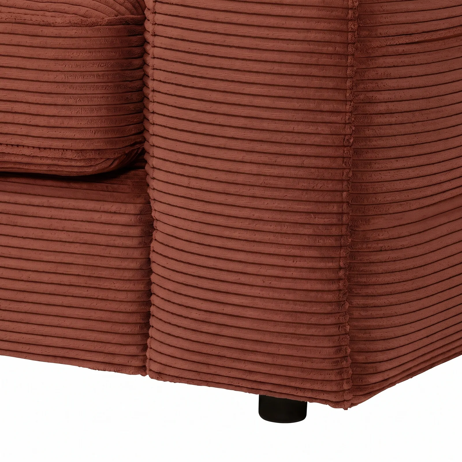 Twain Medium 1.5 Seater Armrest Left Modular Sofa, Orange Fabric | Barker & Stonehouse 3