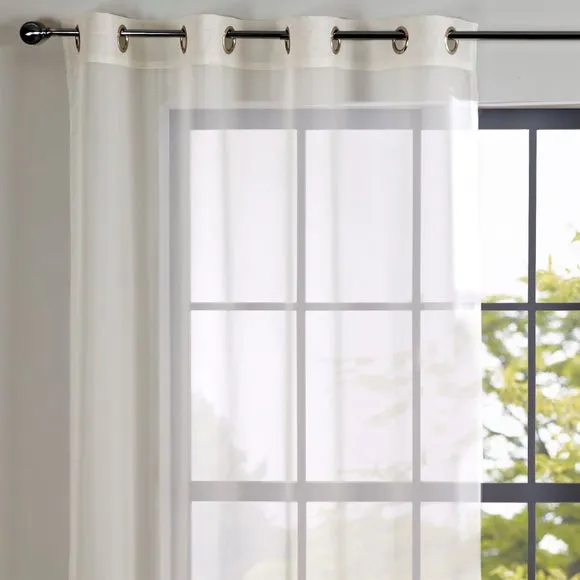 Sheer Elegance Eyelet Single Voile Panel 1