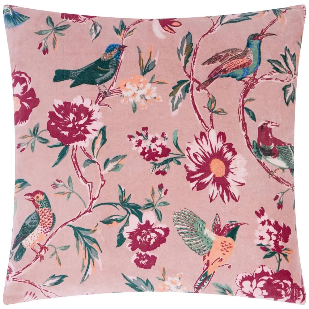 Wylder Aviary 100% Cotton Velvet Cushion 2
