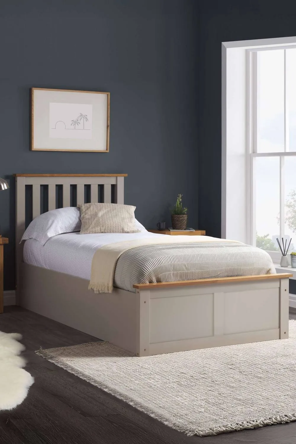 Birlea Phoenix Ottoman Storage Bed Frame in Grey