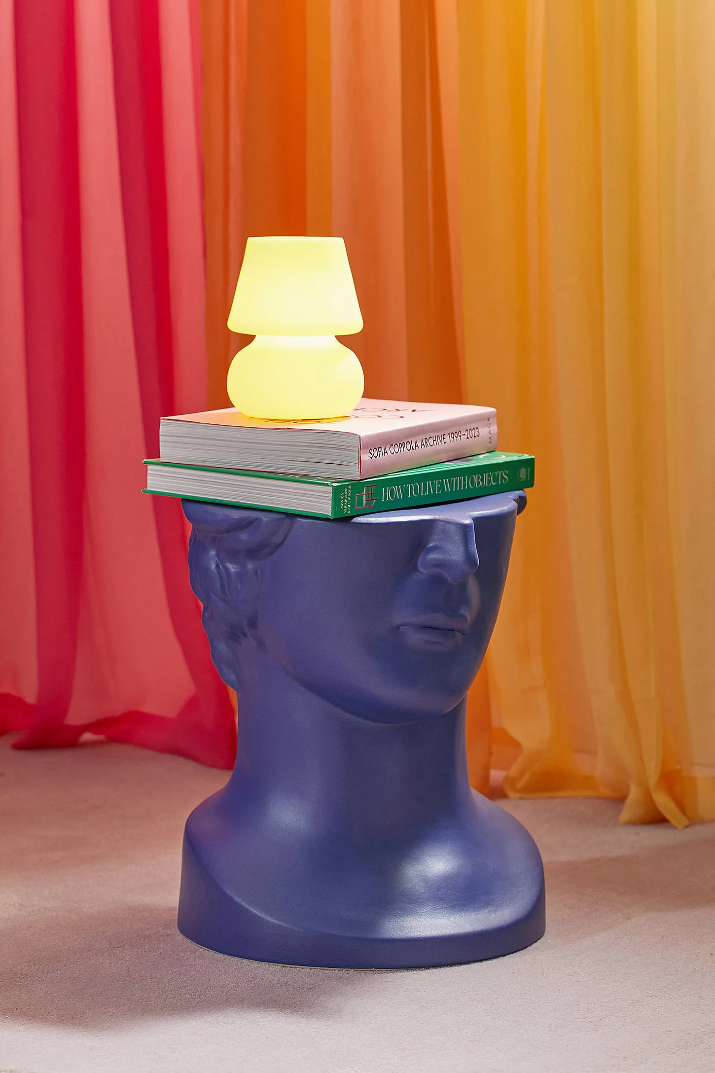 Bust Side Table - Blue