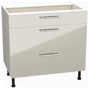 Wickes Orlando Gloss Stone Drawer Unit - 900mm
