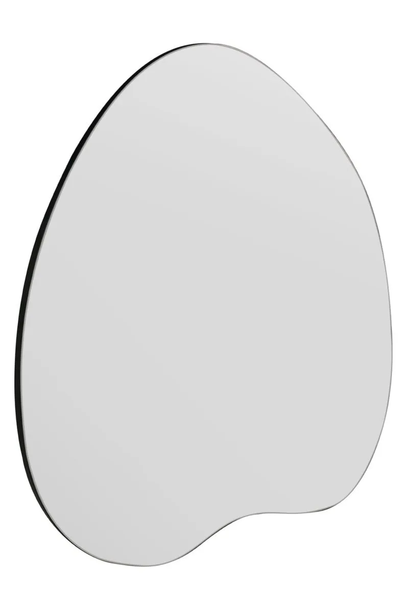 MirrorOutlet The Lapillus - Frameless Pebble Wall Mirror 47" X 39" (120CM X 100CM) in Silver 6