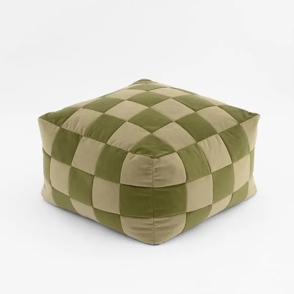Eliza Patchwork Cube Pouffe 4