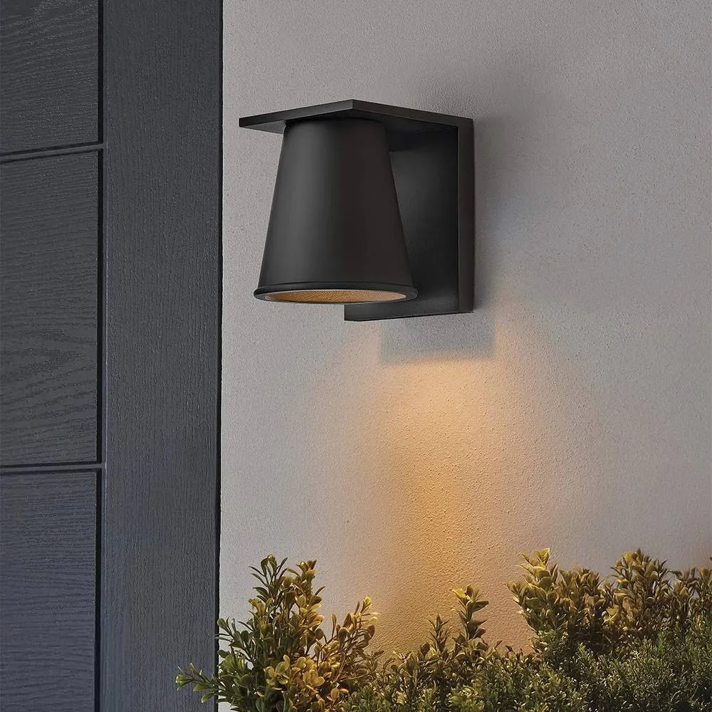 Netlighting Hinkley Hans Outdoor Wall Down Lamp Black 2700K IP44 1x GU10 2
