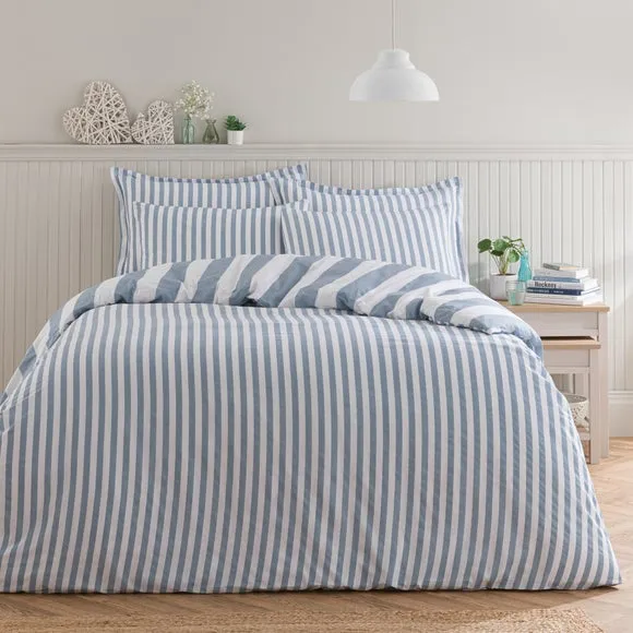 Kent Broad Stripe 100% Cotton Duvet Cover & Pillowcase Set 3