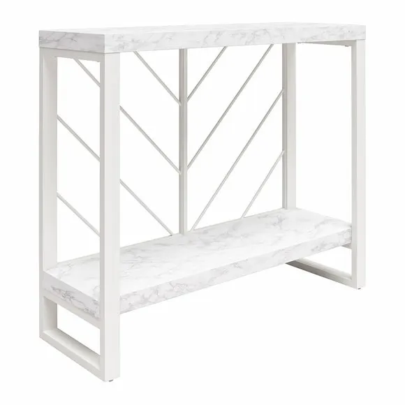Brielle Console Table, Faux Marble 2