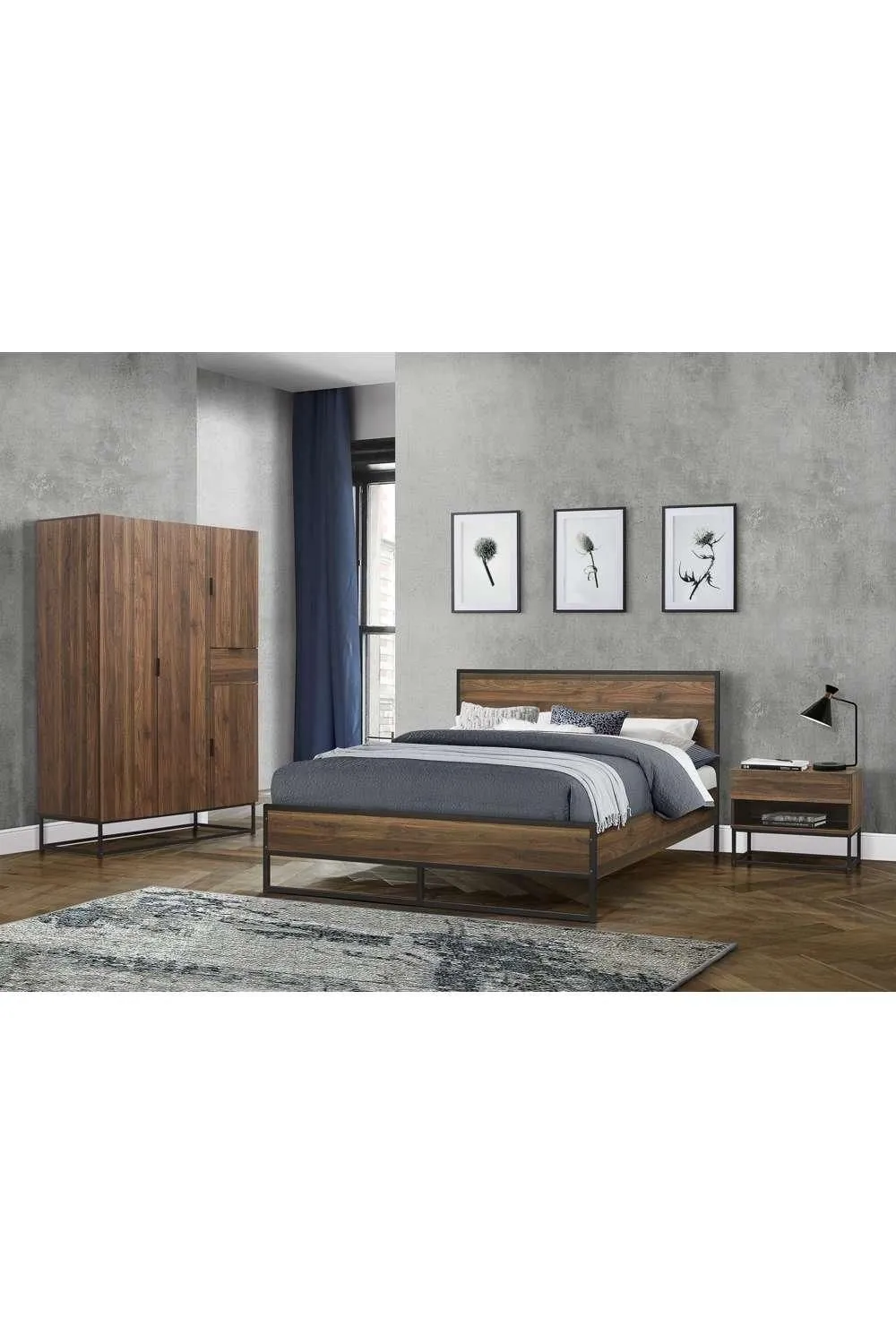 Birlea Houston Bed in Walnut