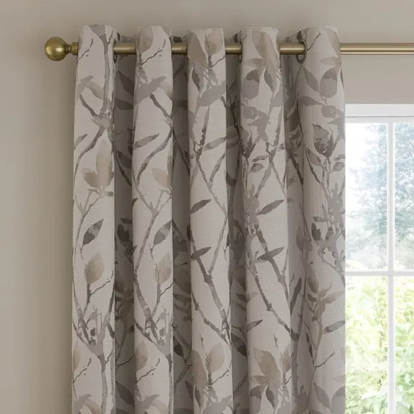 Zen Jacquard Eyelet Curtains 1