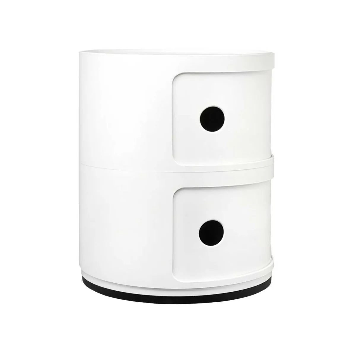 Kartell Componibili 2 Drawer Storage Unit Table, White Plastic | Barker & Stonehouse 4
