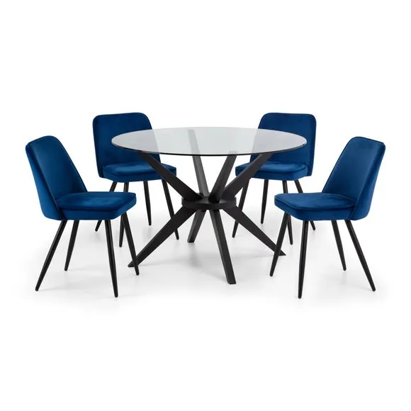 Burgess Set of 2 Dining Chairs, Velvet 5