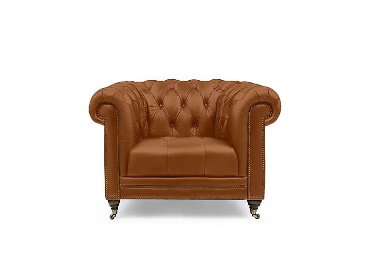 Walter Leather Chesterfield Chair