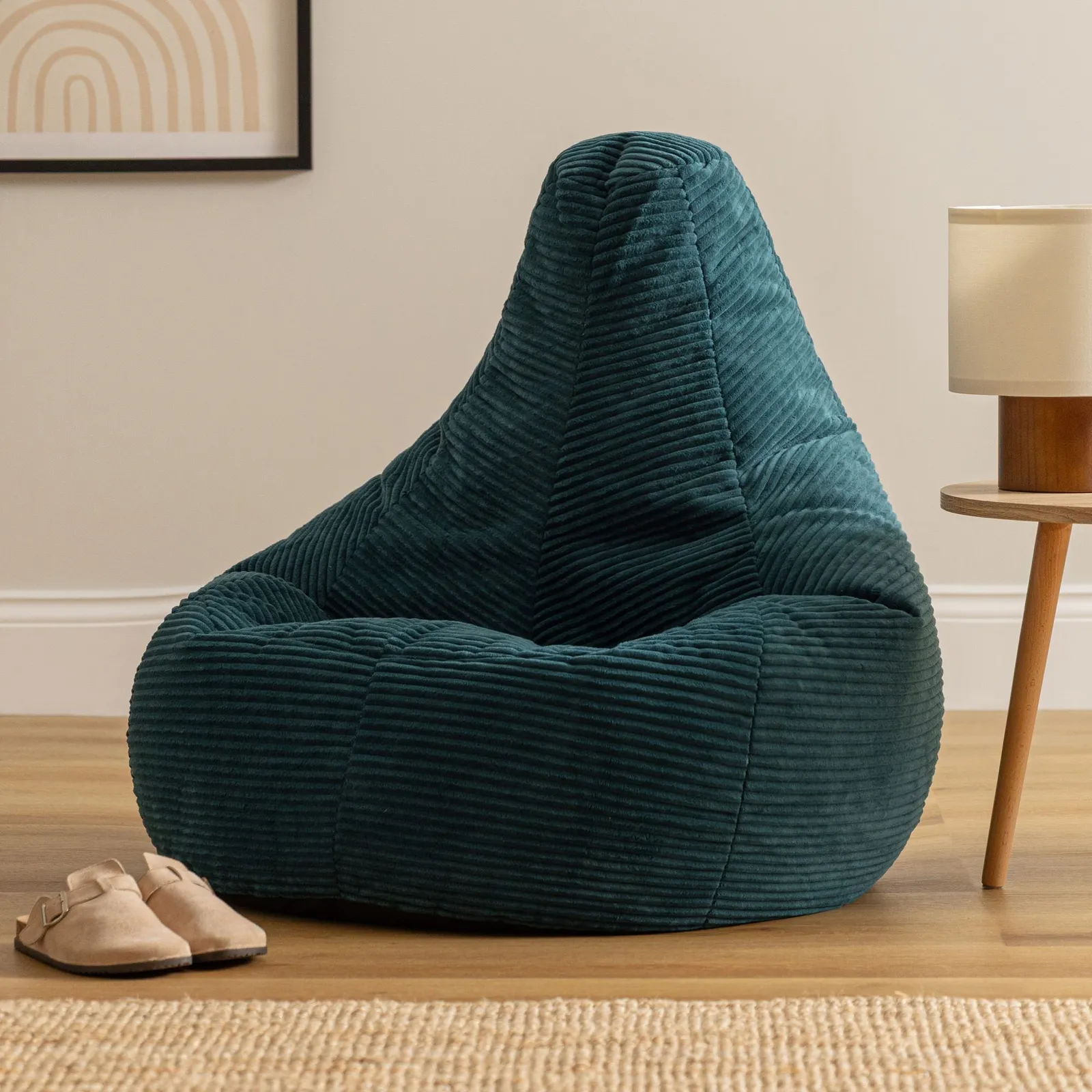icon Dalton Medium Bean bag, Corduroy in Teal