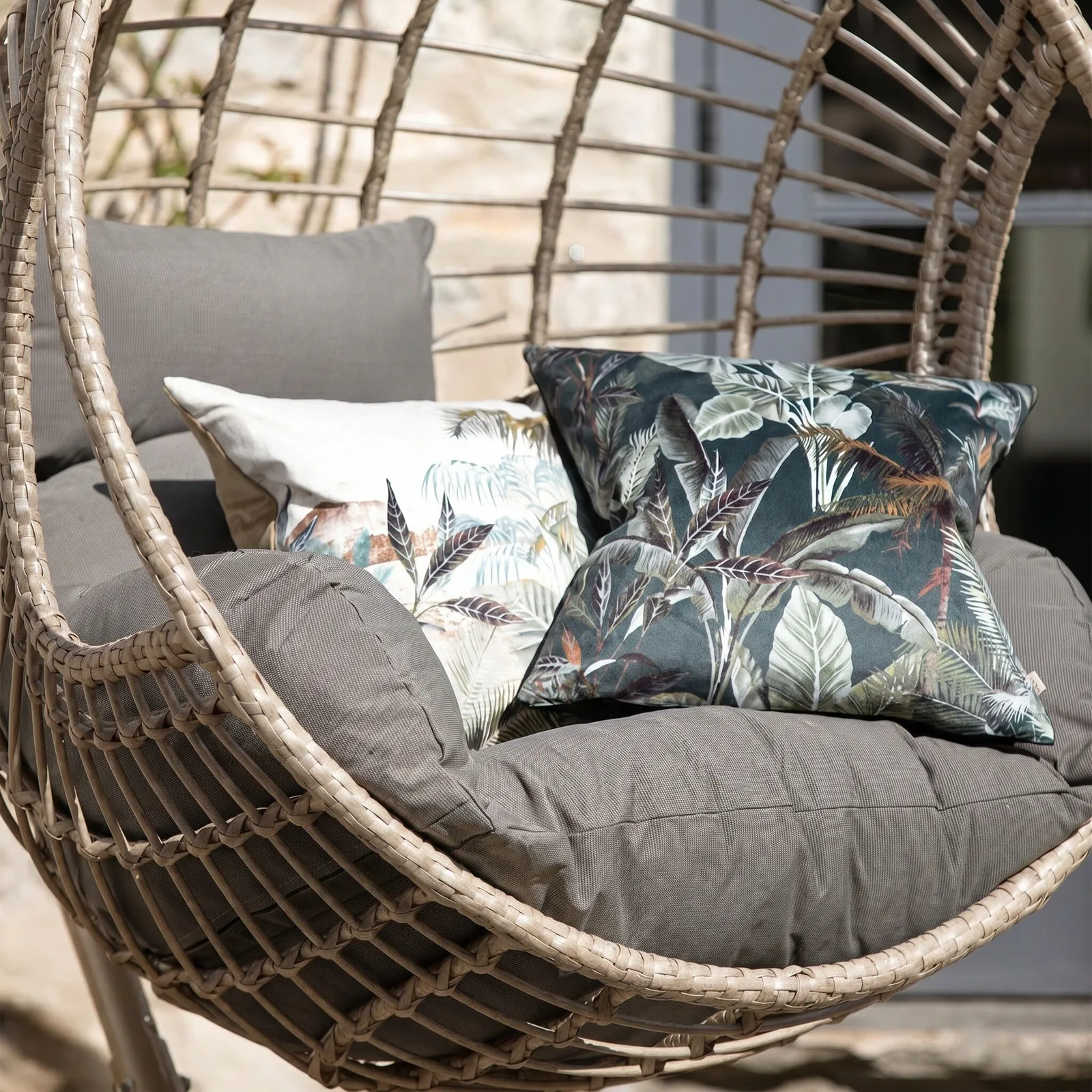 Castello Hanging Chair, Grey | Barker & Stonehouse 5