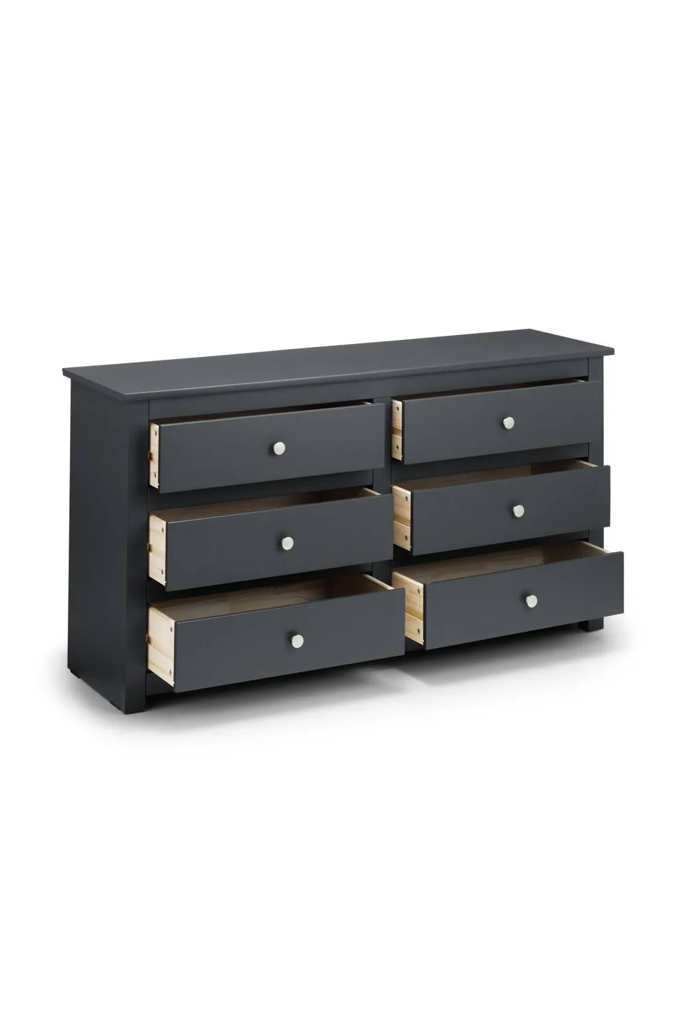Julian Bowen Radley 6 Drawer Wide Chest in Black 4