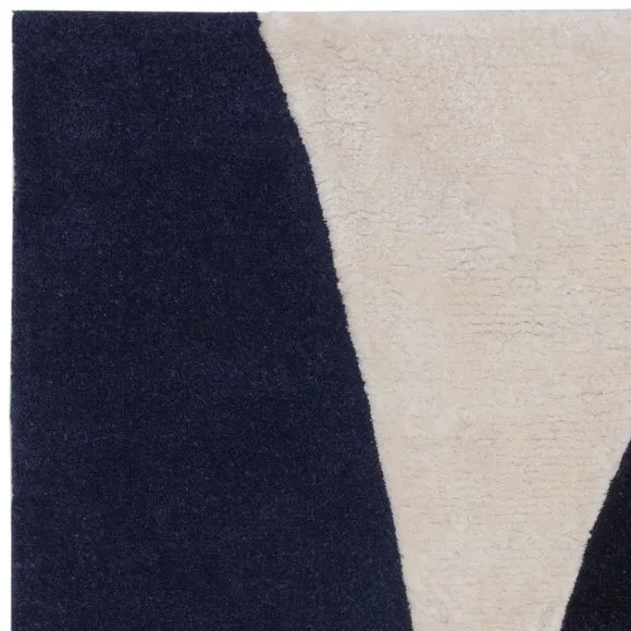 Asiatic Matrix Signature Indigo Wool Rug 6