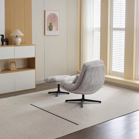Turner Swivel Chair and Footstool 3