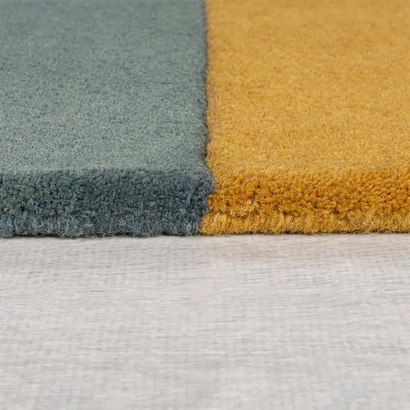 Lozenge Abstract Shaped Wool Rug 4