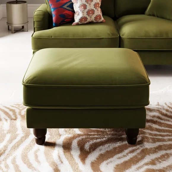 Beatrice Matte Velvet Footstool 3