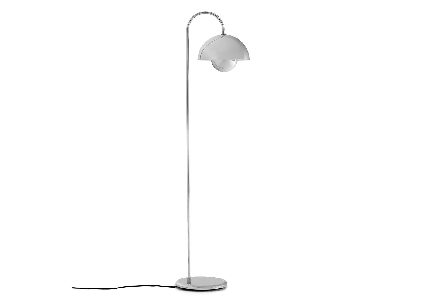 &Tradition Flowerpot Floor Lamp Chrome 1