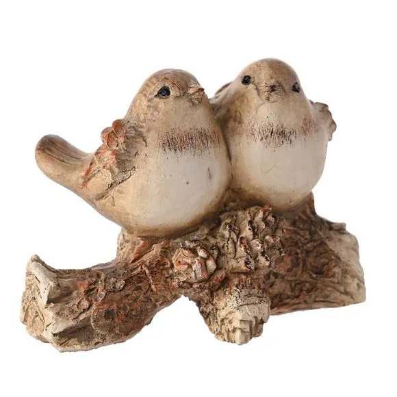 Country Living Wood Effect Birds on a Branch Ornament 3
