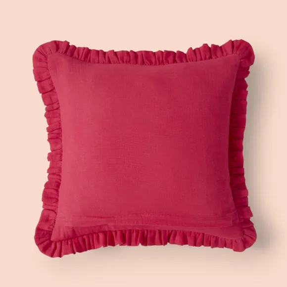 Frilled Gauze Square Cushion 5