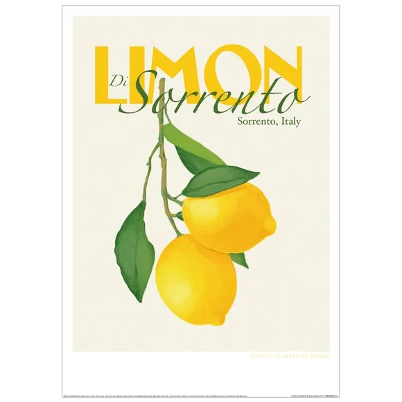 Sorrento Lemon A3 Print
