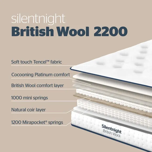 Silentnight Wool Naturals 2200 Pocket Mattress 6