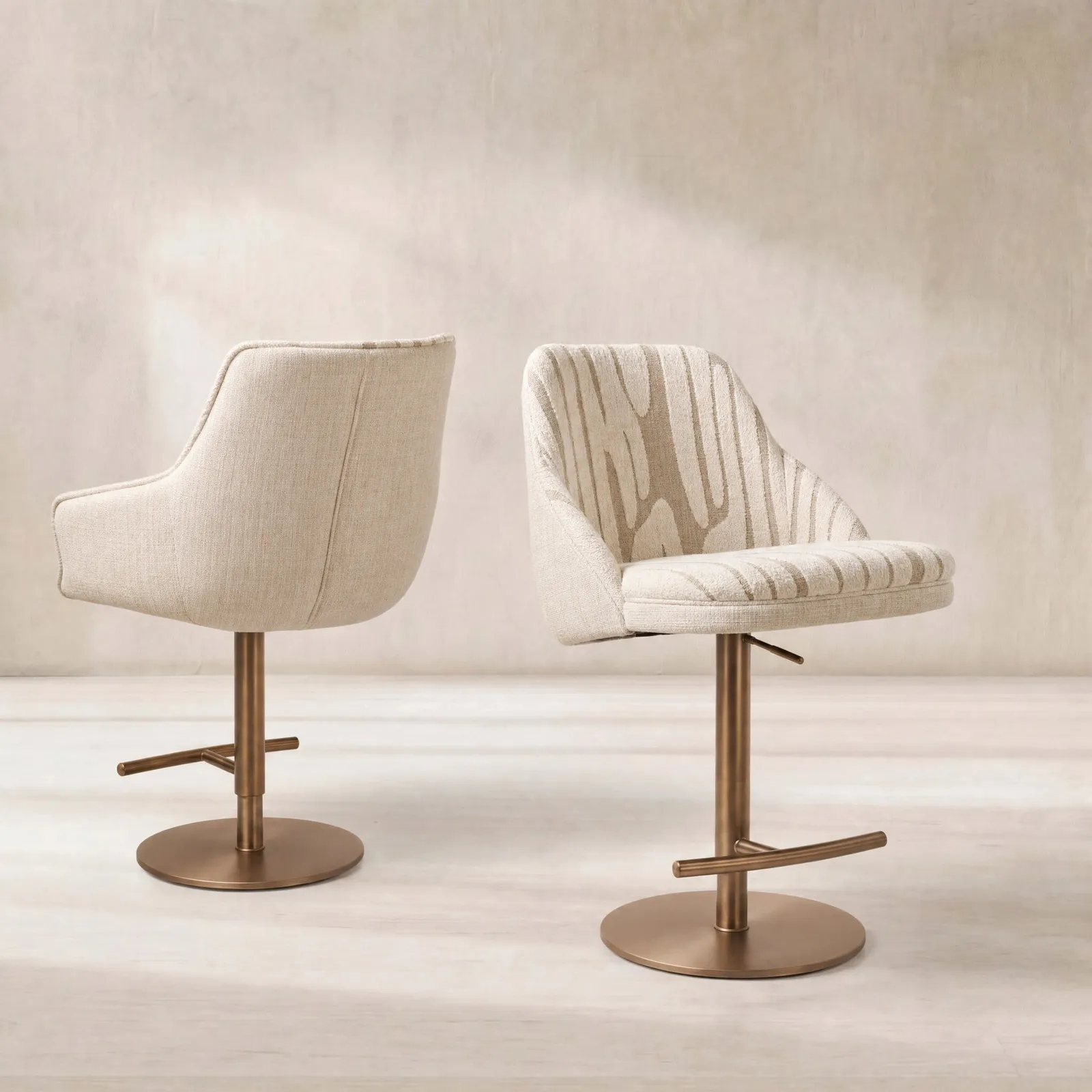 Bramley Bar-Stool, Neutral Fabric | Barker & Stonehouse