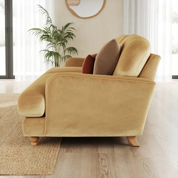 Martha Vintage Velvet 3 Seater Sofa 2