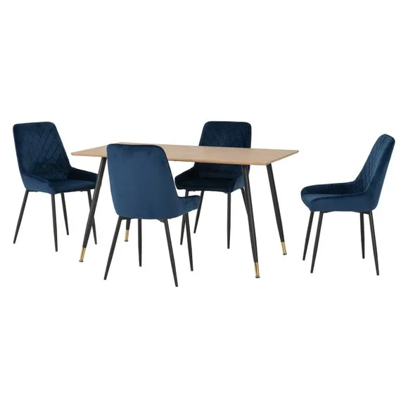 Hamilton & Avery 4 Seater Dining Table with 4 Dining Chairs 2