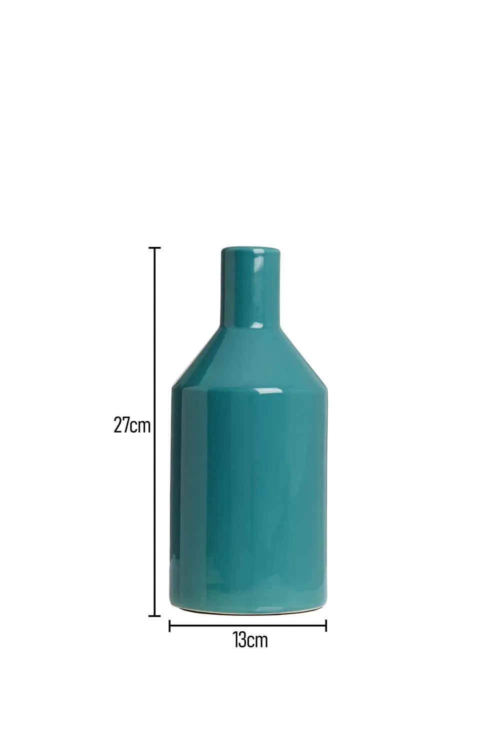 BHS Bottle Ceramic Vase in Green 4