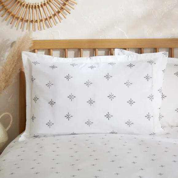 Zarah Motif 100% Cotton Oxford Pillowcase 2