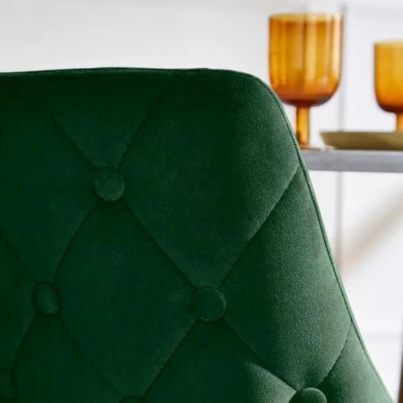 Ariana Set of 2 Dining Chairs, Velvet 3