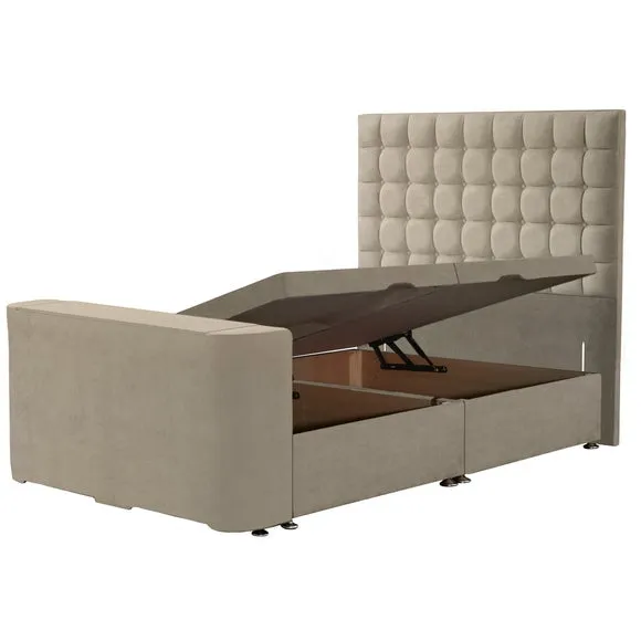 Sweet Dreams Gaia Geometric Side Lift Ottoman TV Bed 3