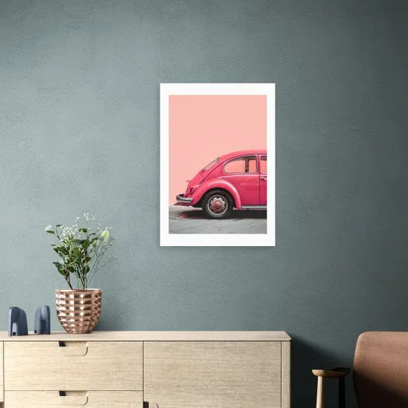East End Prints Pink Bug Print 1