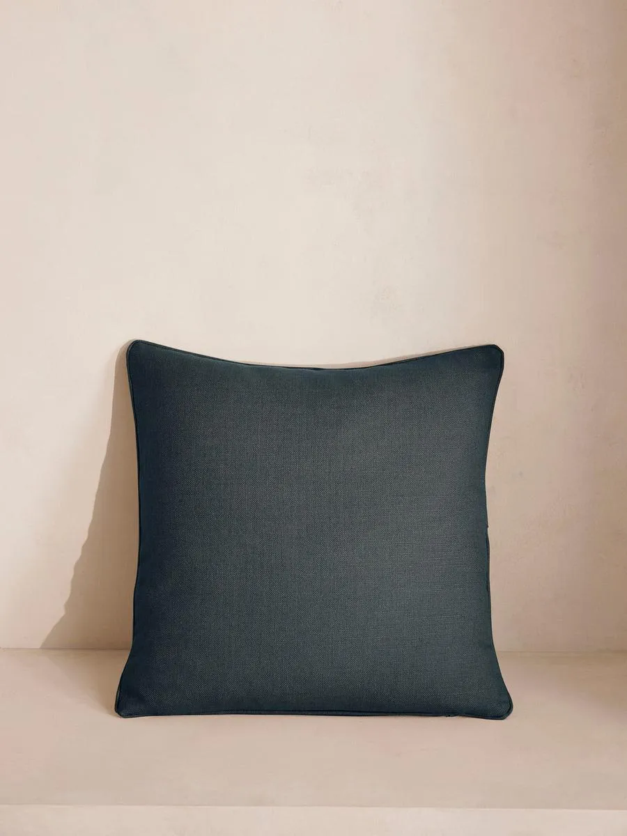 Vinnie Square Cushion, Prussian Blue