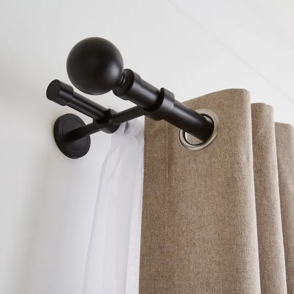 Ashton Double Layer Extendable Metal Curtain Pole 4