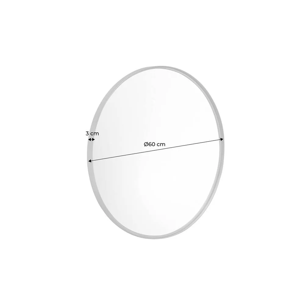 sweeek 60cm round metal mirror in Black 5