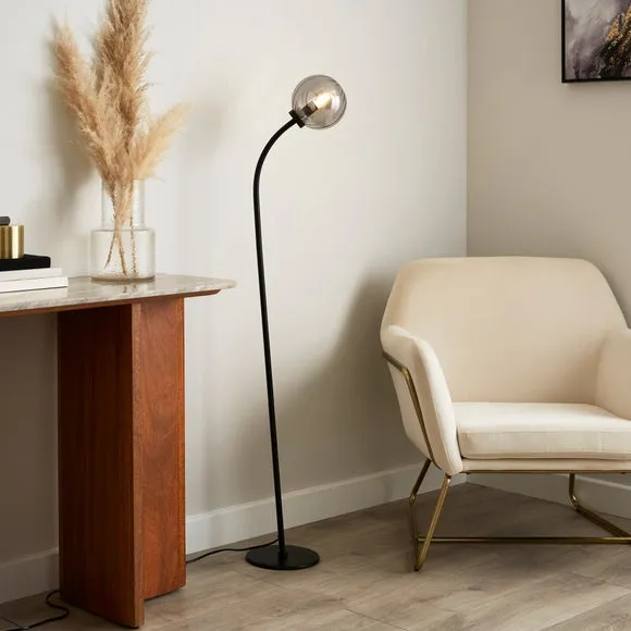 Luxe Ribbed LED Floor Lamp