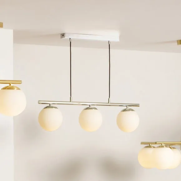 Asterope Metal 3 Light Diner Ceiling Light