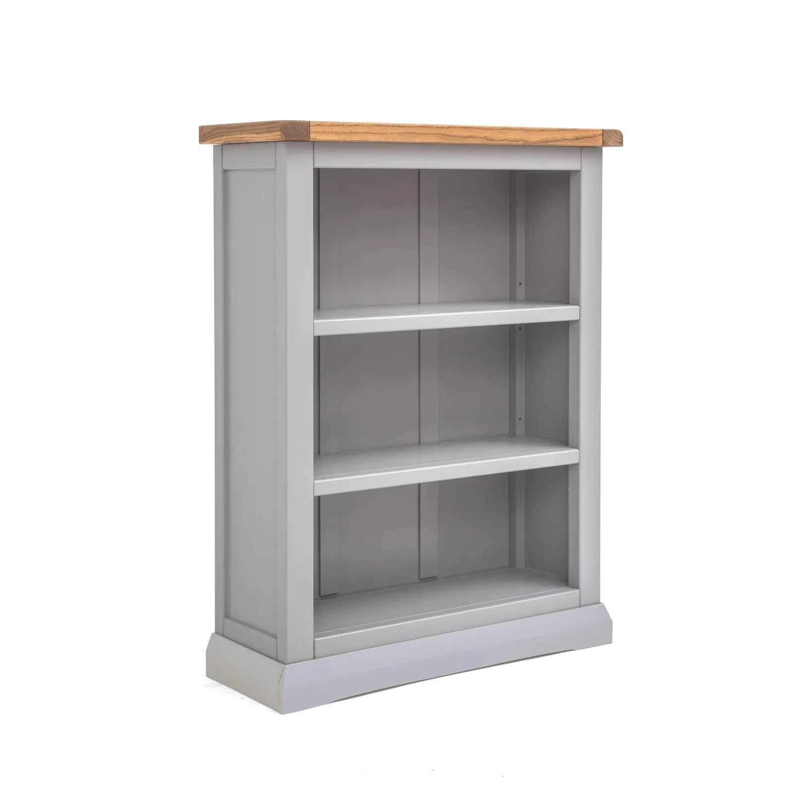 Cabinet Bits Bookcase with Plinth 90x70x25cm in Grey 2