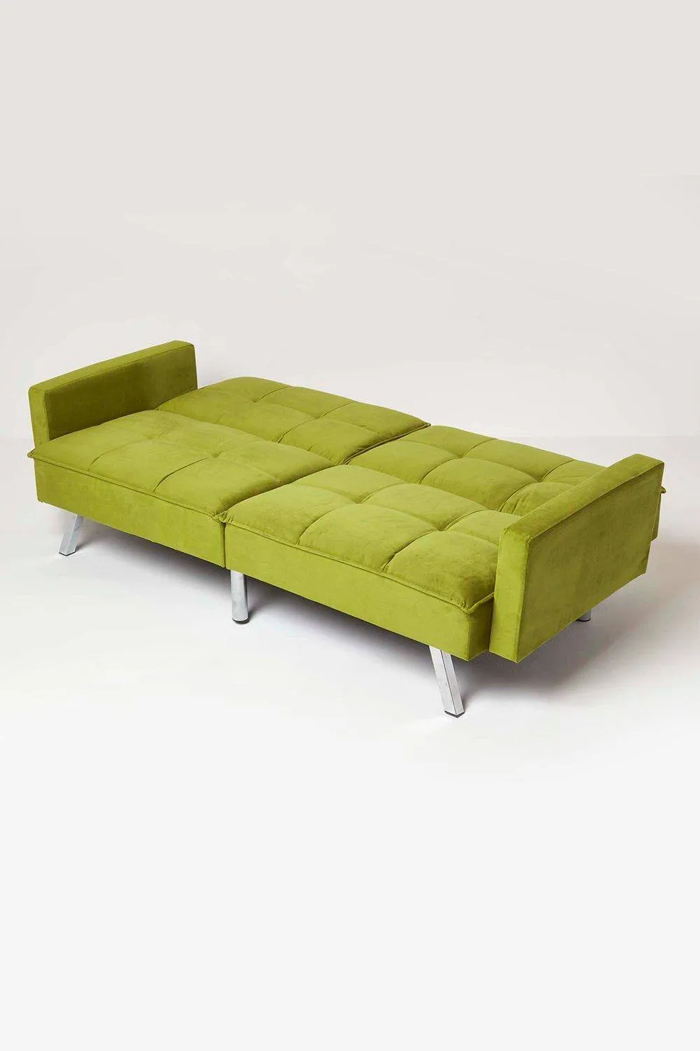 Homescapes Monty Velvet Sofa Bed in Olive 3