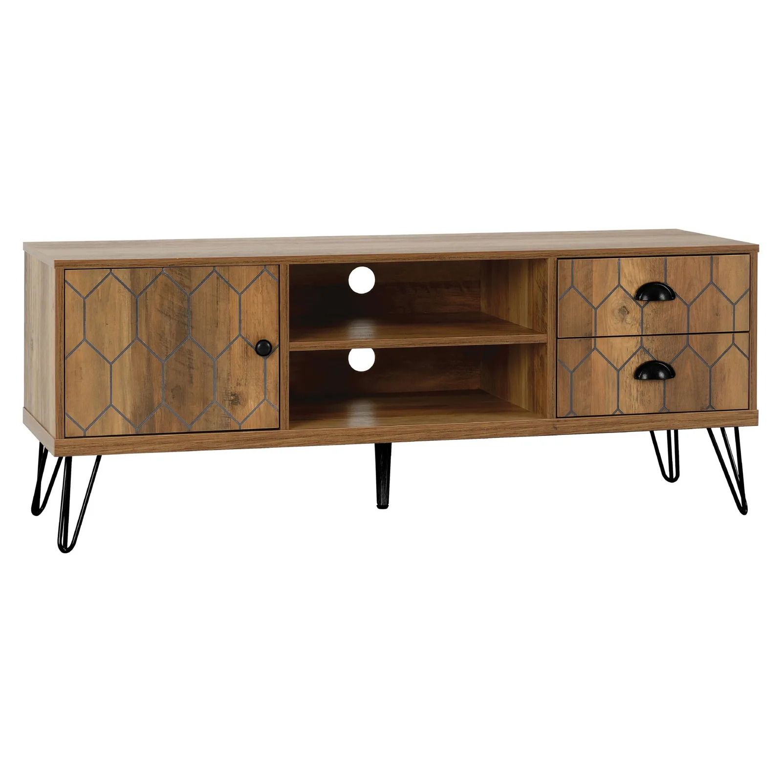 Ottawa TV Stand Mid Oak (Brown)