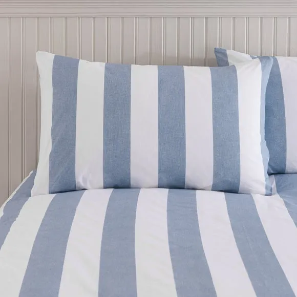 Kent Broad Stripe 100% Cotton Duvet Cover & Pillowcase Set 2