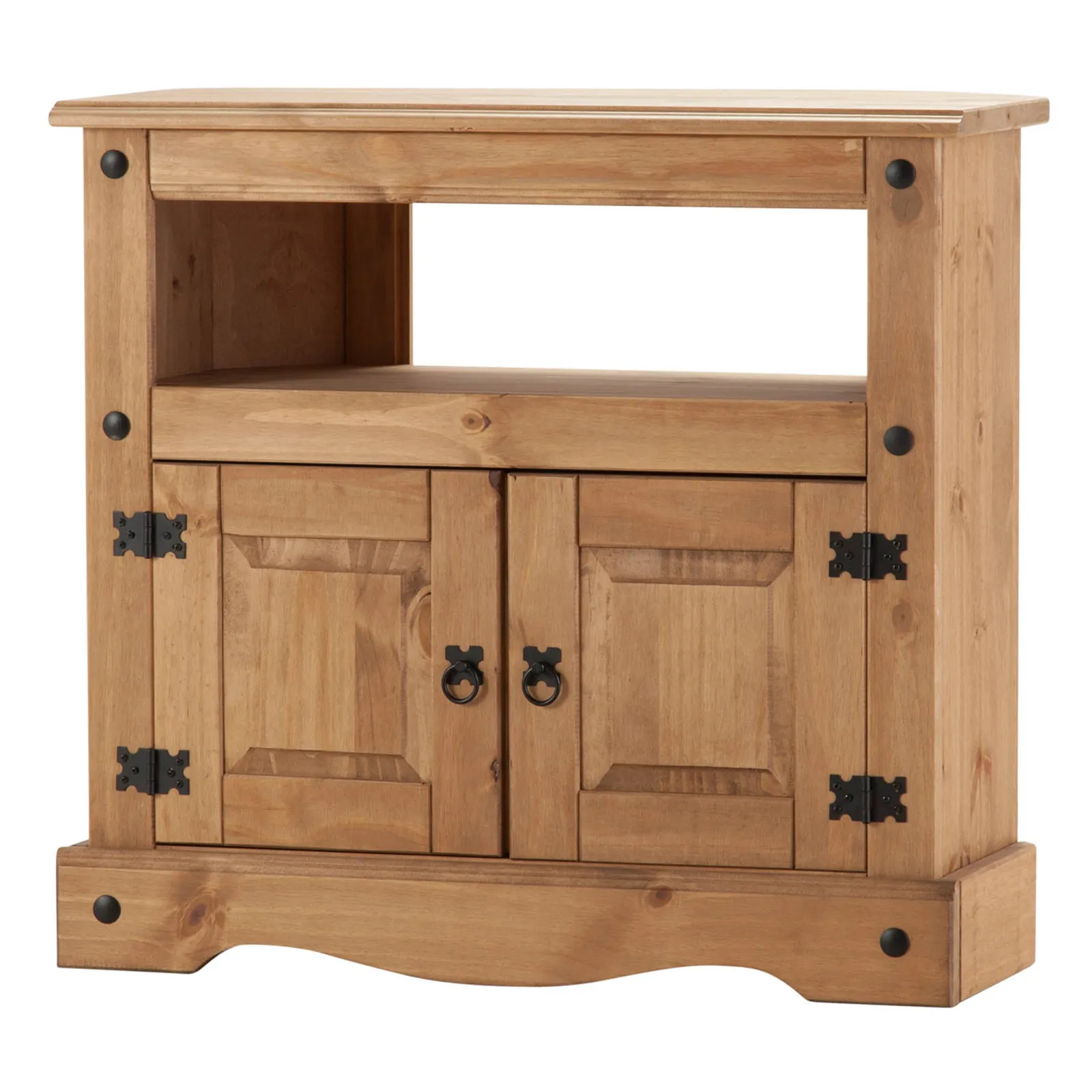 Corona Corner TV Unit, Pine for TVs up to 38"