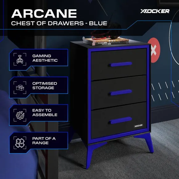 X Rocker Arcane 3 Drawer Chest 2