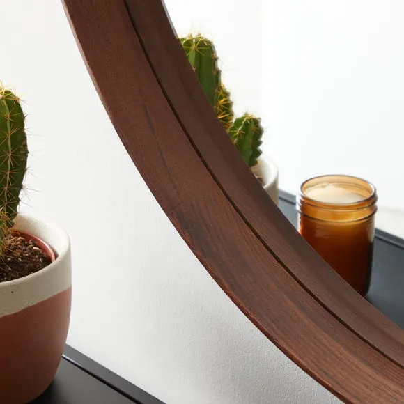 Elements Round Framed Wall Mirror 2