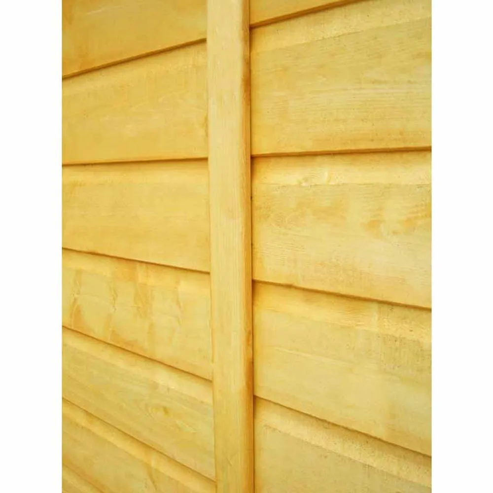 Shires Sun Pent 10x6' Single Door with 8 Windows Wooden Garden Potting Shed in Brown 4